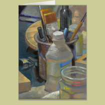 Still Life with Brushes cards