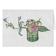 Still Life with Camellia Greeting Card