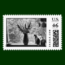 Still Life with Cat stamps