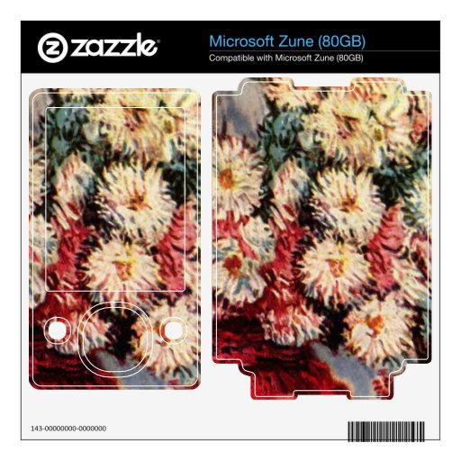 Still Life with Chrysanthemums by Claude Monet Zune Skin