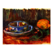 Still life with cup by Pierre Renoir postcards