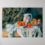 Still Life with Curtain, Paul Cézanne Print