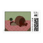 Still Life with Duck and Apple Basket Stamp