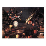 Still Life with Flowers and Fruit Post Cards