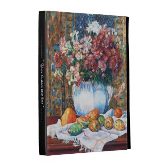 Still Life with Flowers and Prickly Pears Renoir iPad Folio Cover