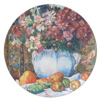 Still Life with Flowers and Prickly Pears Renoir Party Plates