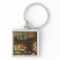 Still Life with Flowers, Fruits and Shells Key Chain