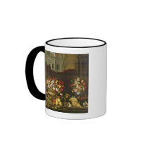 Still Life with Flowers, Fruits and Shells Coffee Mug