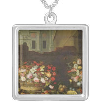 Still Life with Flowers, Fruits and Shells Custom Jewelry