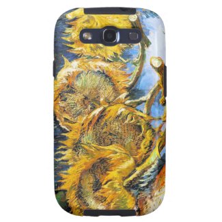 Still Life with Four Sunflowers Van Gogh Vincent Galaxy S3 Covers