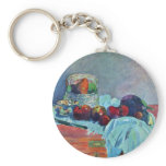 Still Life With Fruit Basket And Knife By Gauguin keychains