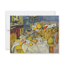 Still Life With Fruit Basket By Paul Cézanne Custom Invitations