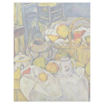 Still Life With Fruit Basket By Paul Cézanne Letterhead Template
