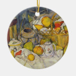 Still Life with Fruit Basket Christmas Ornaments