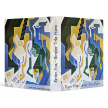 Still Life With Fruit Bowl And Mandolin By Gris Ju 3 Ring Binders