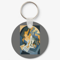 Still Life with Fruit Dish and Mandolin keychains by MyOtherPlanet Still Life with Fruit Dish and Mandolin keychains