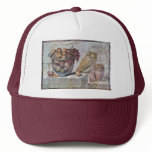 Still Life With Glass Bowl Of Fruit And Vases, Mesh Hats