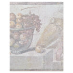 Still Life With Glass Bowl Of Fruit And Vases, letterhead