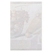 Still Life With Glass Bowl Of Fruit And Vases, Stationery