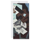 Still Life With Guitar Book And Newspaper By Gris rack cards