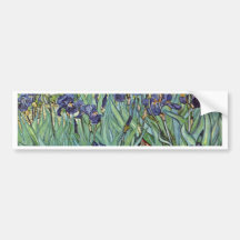 Still Life With Irises By Vincent Van Gogh Bumper Sticker