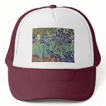 Still Life With Irises By Vincent Van Gogh Mesh Hat