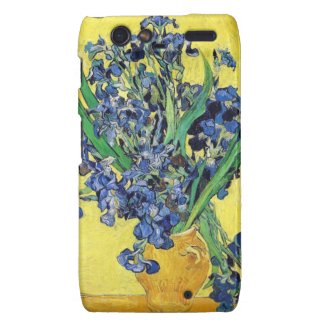Still Life with Irises Vincent van Gogh Motorola Droid RAZR Covers