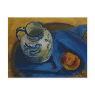Still Life with Jug and Apple postcard
