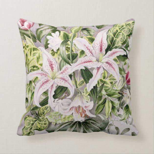 Still life with Lilies 1996 Throw Pillows-1