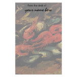 Still Life with Mussels and Shrimps by Van Gogh Stationery Design