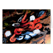 Still Life With Mussels and Shrimps Cards