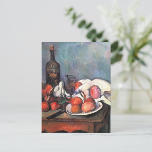 Still Life With Onions Paul C Zanne Postcard Zazzle