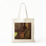 Still Life with Paintbrushes in a Pot by van Gogh Tote Bags