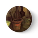 Still Life with Paintbrushes in a Pot by van Gogh Buttons