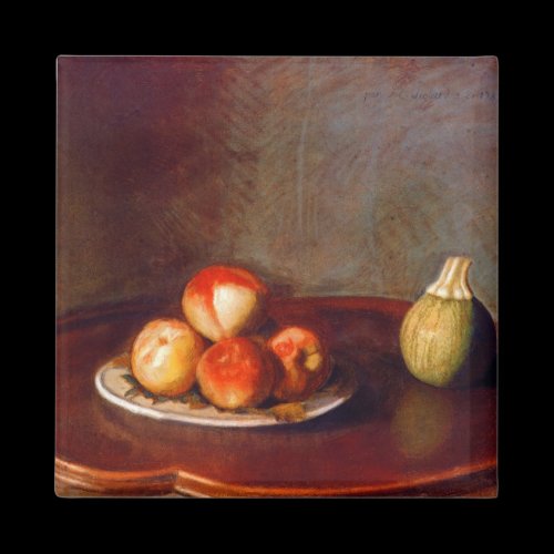 Still life with peaches by Jean Liotard Fridge Magnets