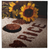 Still Life With Rice Printed Napkin