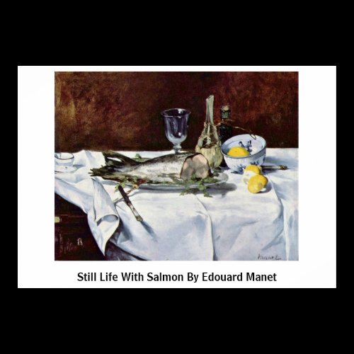 Still Life With Salmon By Edouard Manet Print