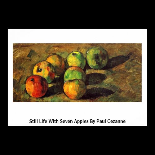 Still Life With Seven Apples By Paul Cezanne Poster