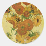 Still Life With Sunflowers By Vincent Van Gogh Sticker
