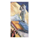 Still Life with torso and two novels by van Gogh Custom Photo Card