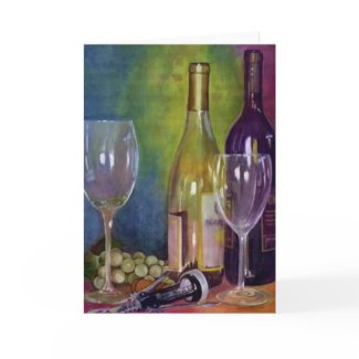 Still Life With Wine card