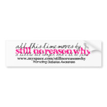 Still No Reason Why lyrics bumpersticker