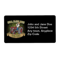 Still Plays With Red Tractors Personalized Shipping Label