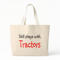 Still plays with Tractors Canvas Bags