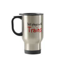 Still plays with trains mugs