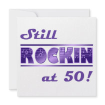 Still Rockin At 50 Personalized Invitation