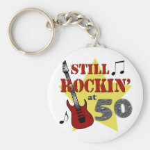 Still Rockin' At 50 Keychain