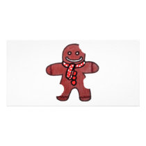 Still Smiling Gingerbread Man photo cards