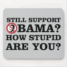 Still Support Obama? How Stupid Are You? Mouse Pad