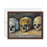 Still Three Skulls By Paul Cézanne (Best Quality) Invite